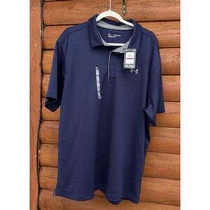 Under Armour Team Armour Men's Golf Polo - Midnight Blue Size 2XL NWT